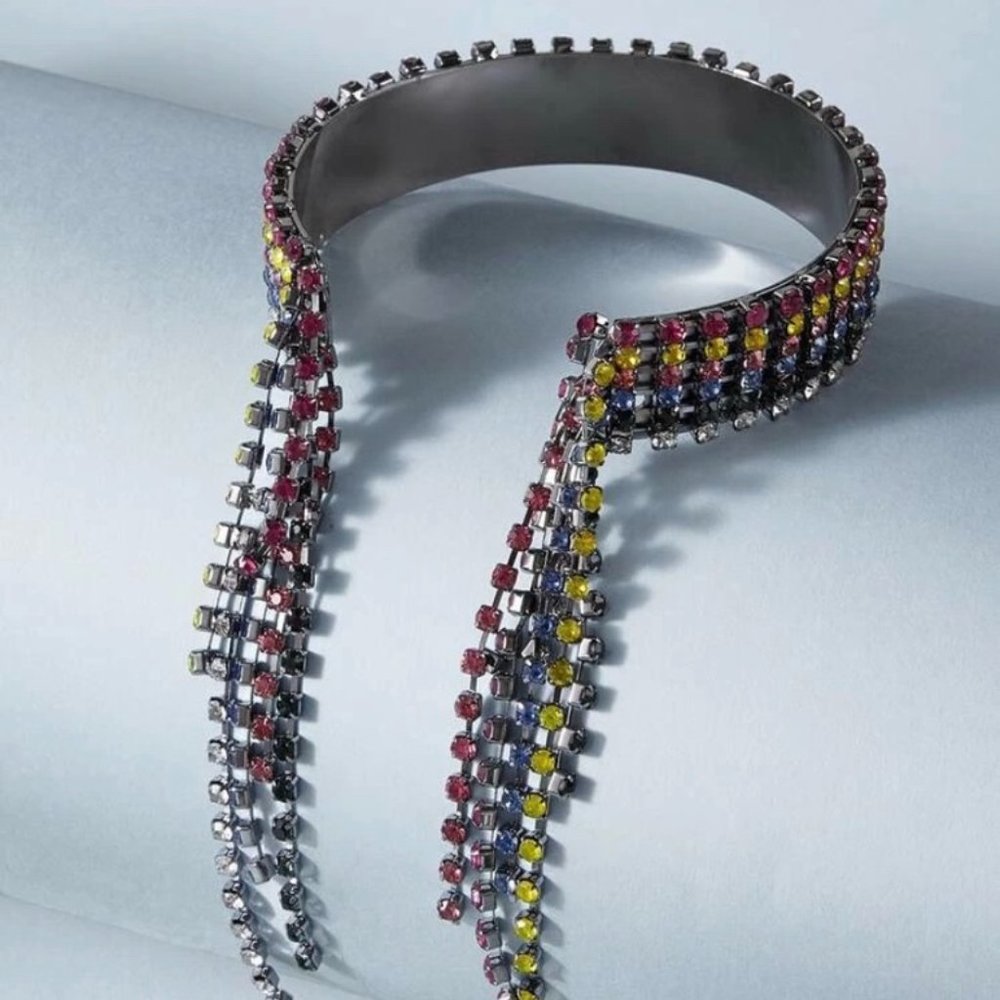 Unique Rhinestone Cuff Bracelet NWOT